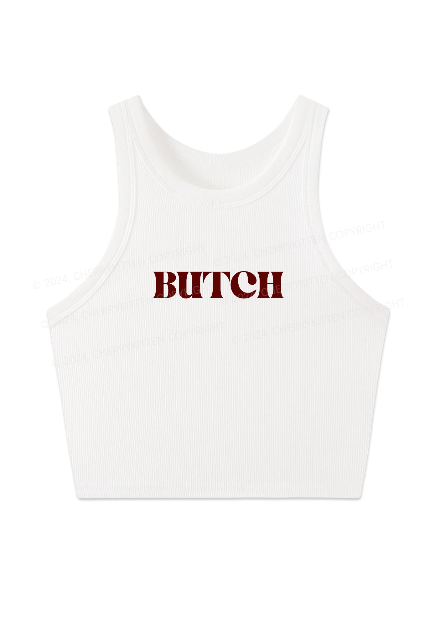 Butch Y2K Crop Tank Top Cherrykitten