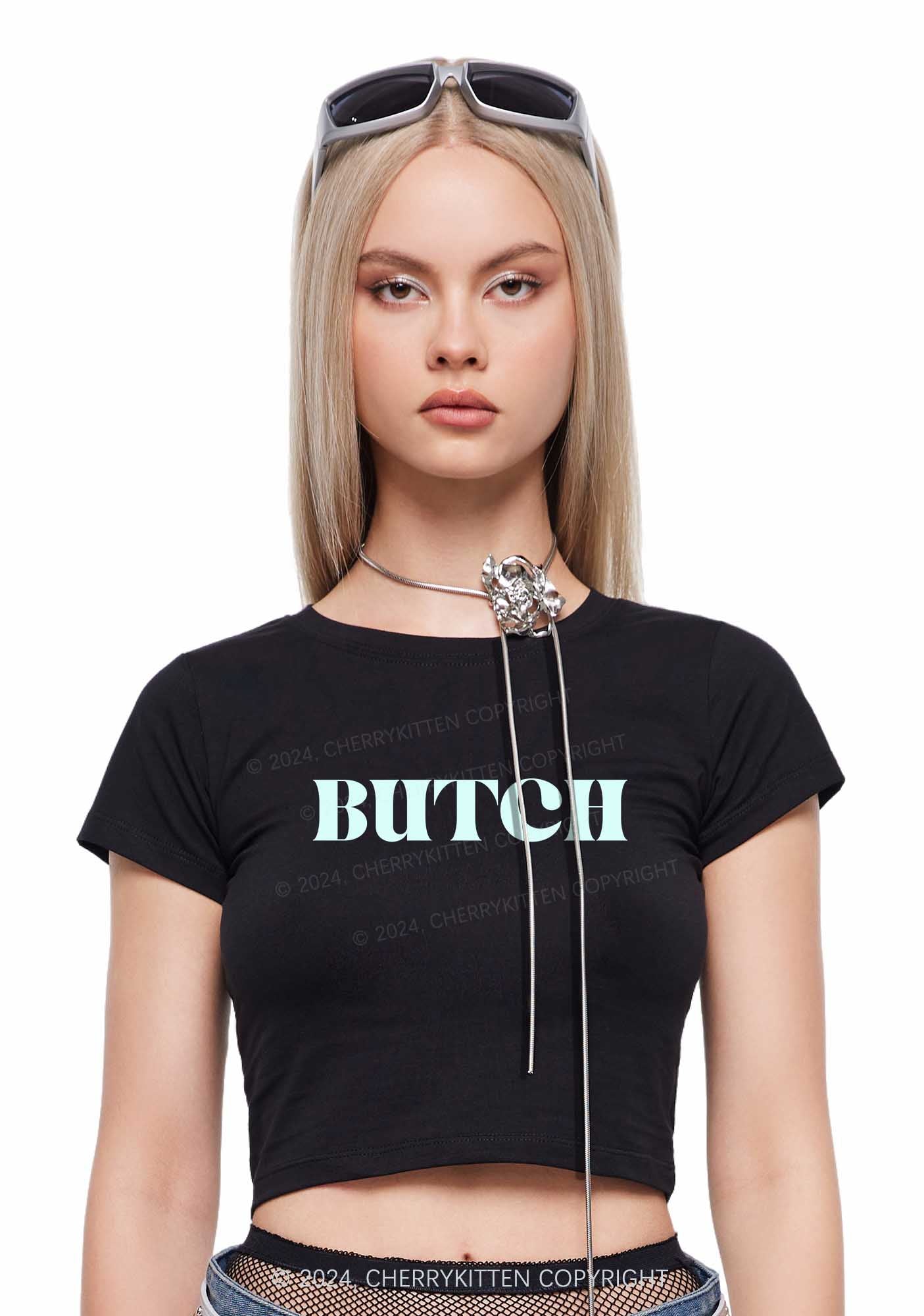 Butch Y2K Baby Tee Cherrykitten