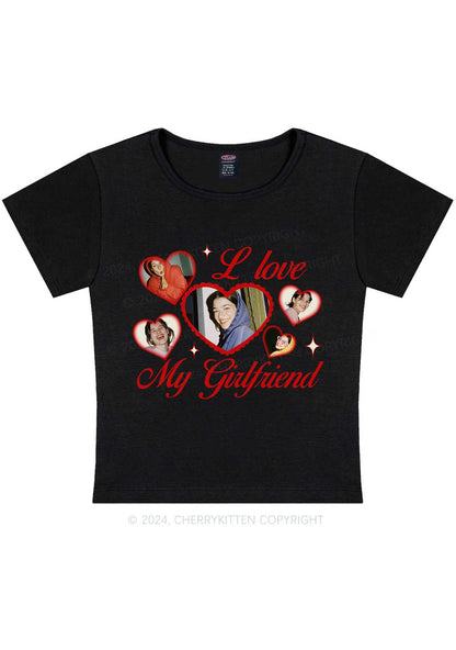 Custom Boyfriend Photos Y2K Valentine's Day Baby Tee Cherrykitten