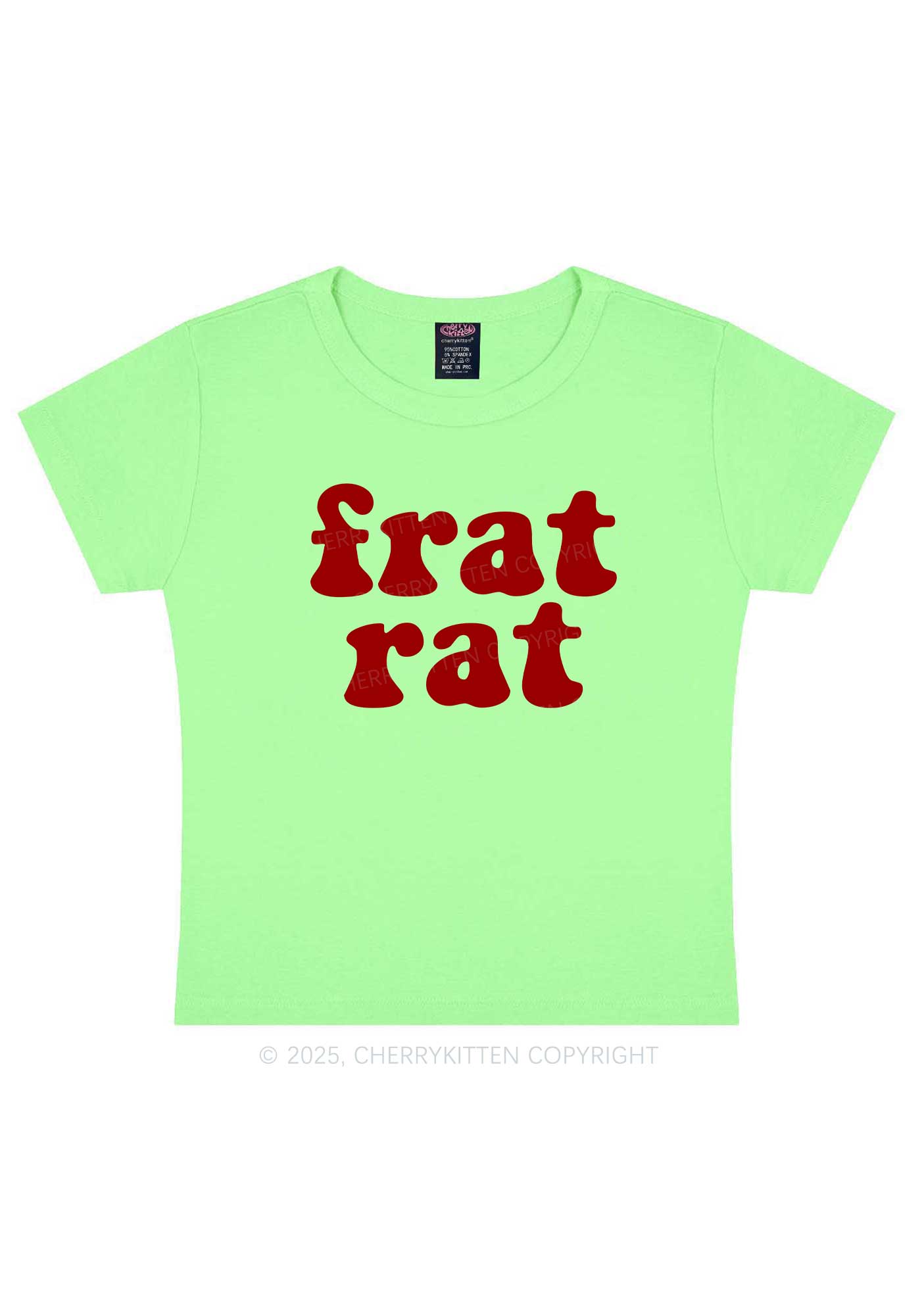 Frat Rat Y2K Baby Tee Cherrykitten