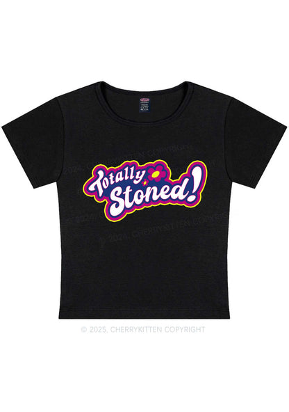 Totally Stoned Y2K Baby Tee Cherrykitten