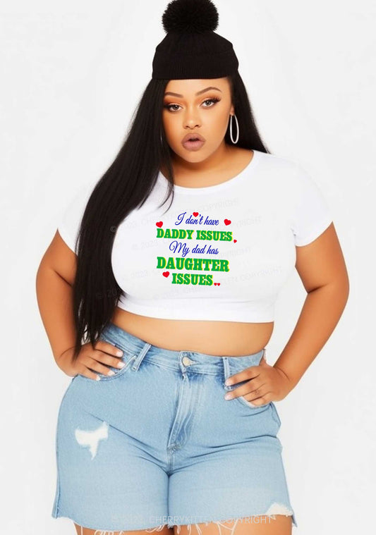 Curvy Daddy Issues Y2K Baby Tee Cherrykitten