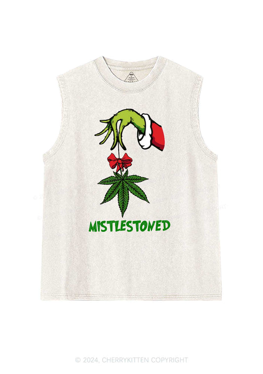 Christmas Mistlestoned Y2K Washed Tank Cherrykitten