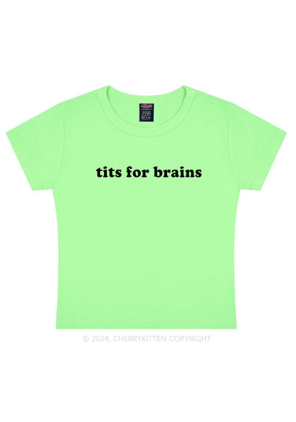 Txts For Brains Y2K Baby Tee Cherrykitten