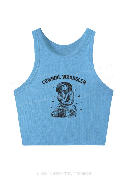 Cowgirl Wrangler Y2K Crop Tank Top Cherrykitten