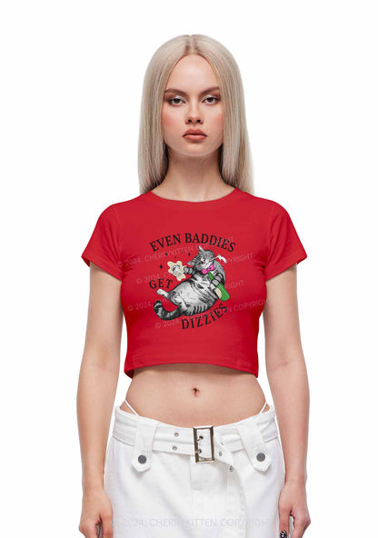 Baddies Get Dizzies Y2K Baby Tee Cherrykitten