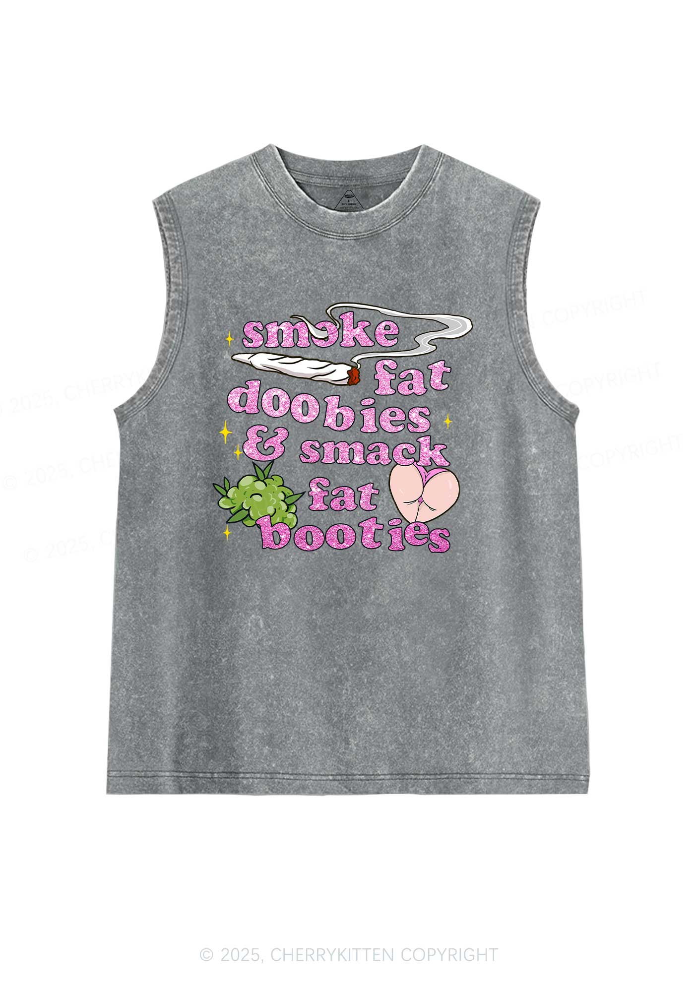 Smoke Fat Dxxbies Y2K Washed Tank Cherrykitten