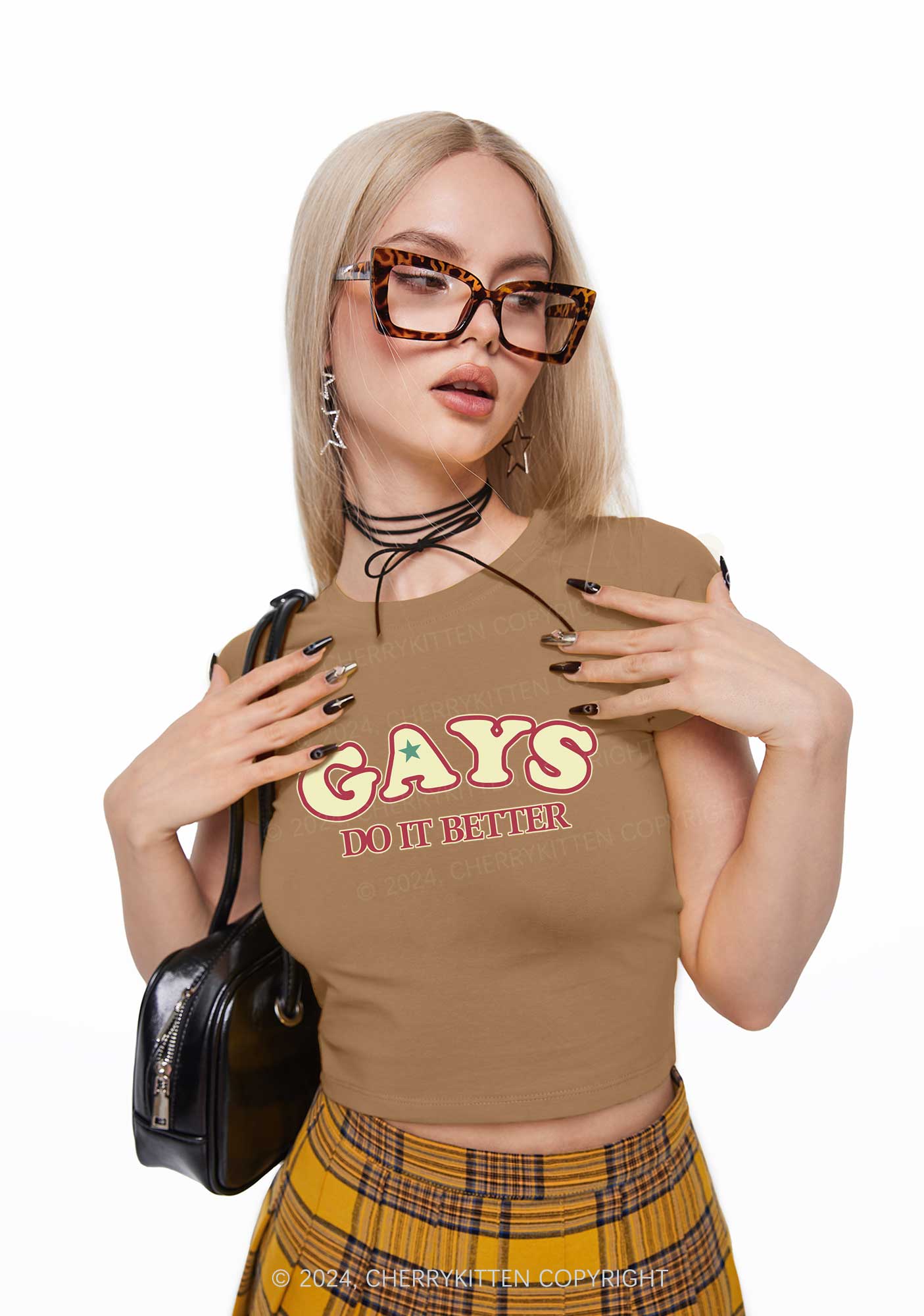 Gays Do It Better Y2K Baby Tee Cherrykitten