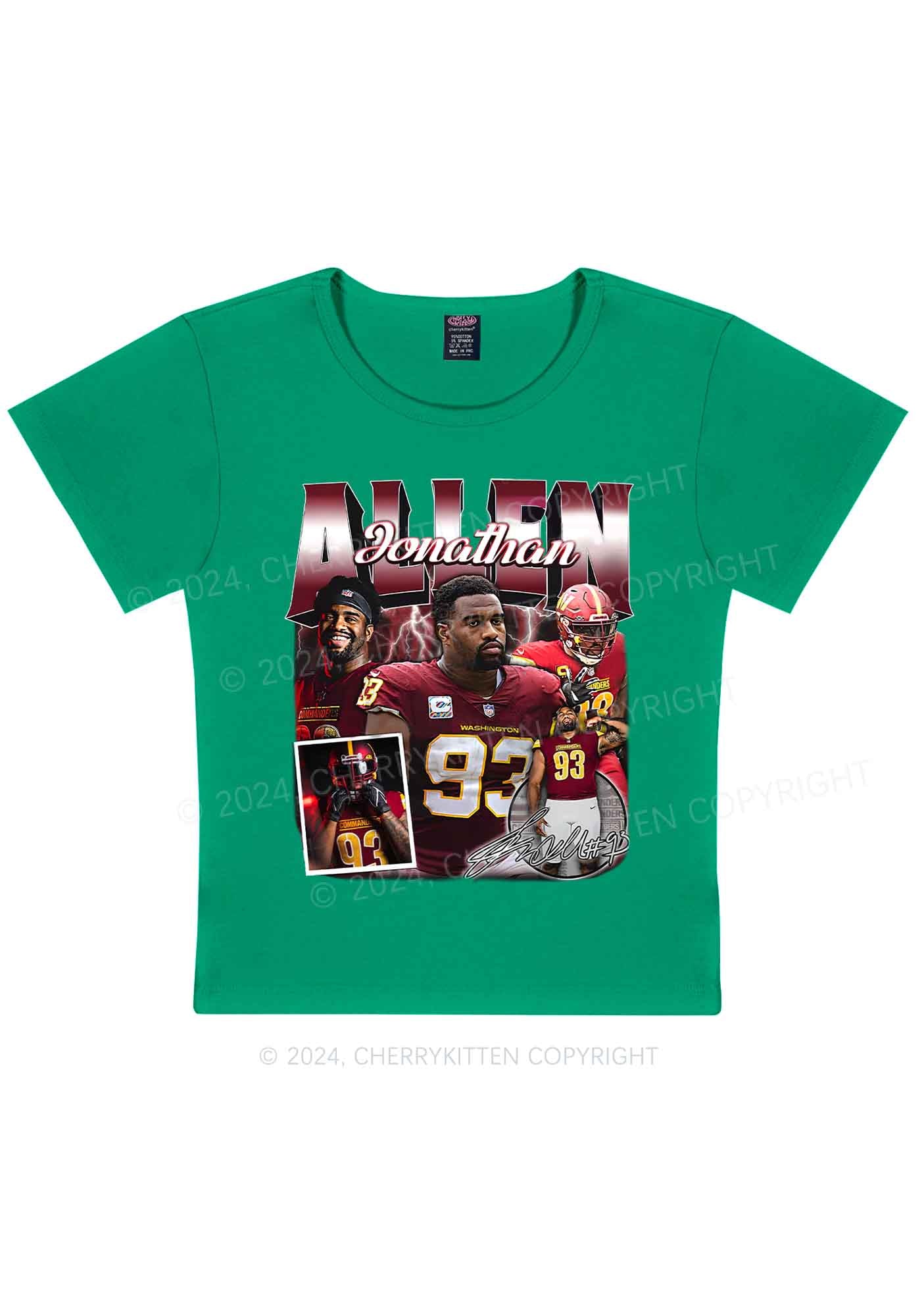 Red Allen Y2K Super Bowl Baby Tee Cherrykitten