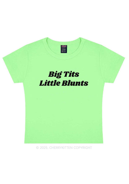 Big Txts Little Blunts Y2K Baby Tee Cherrykitten