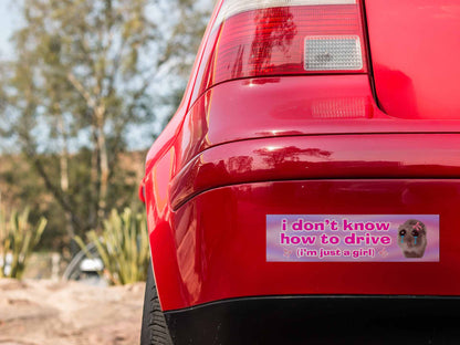 Idk How To Drive Y2K Car Bumper Magnet Cherrykitten