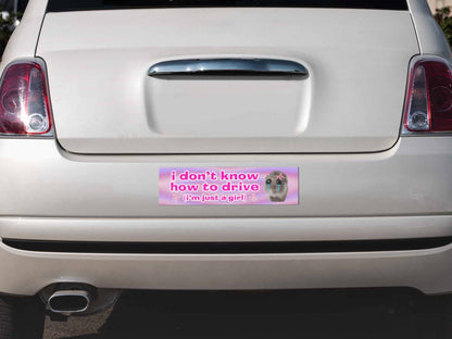 Idk How To Drive Y2K Car Bumper Magnet Cherrykitten