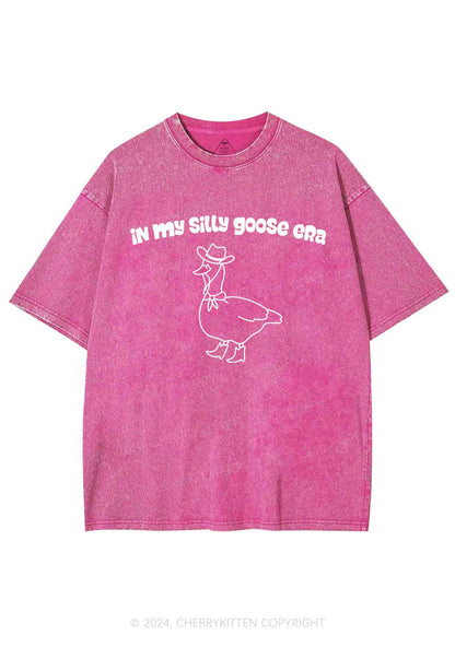 In My Silly Goose Era Y2K Washed Tee Cherrykitten