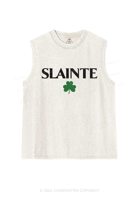 Slainte St Patricks Y2K Washed Tank Cherrykitten