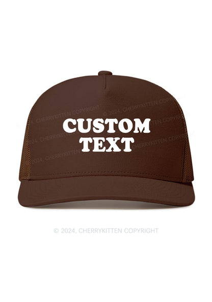 Custom Text Y2K Trucker Mesh Hat Cherrykitten