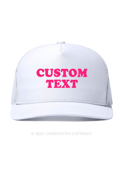 Custom Text Y2K Trucker Mesh Hat Cherrykitten