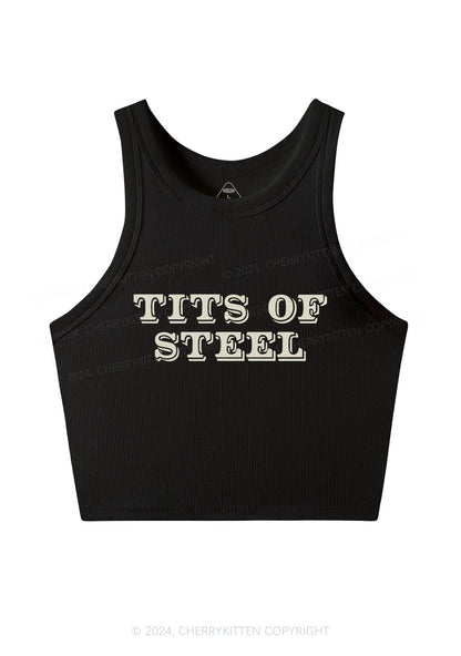 Txts Of Steel Y2K Crop Tank Top Cherrykitten