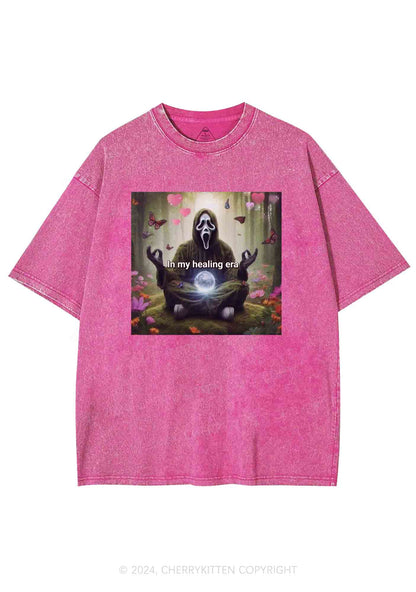 In My Healing Era Y2K Washed Tee Cherrykitten