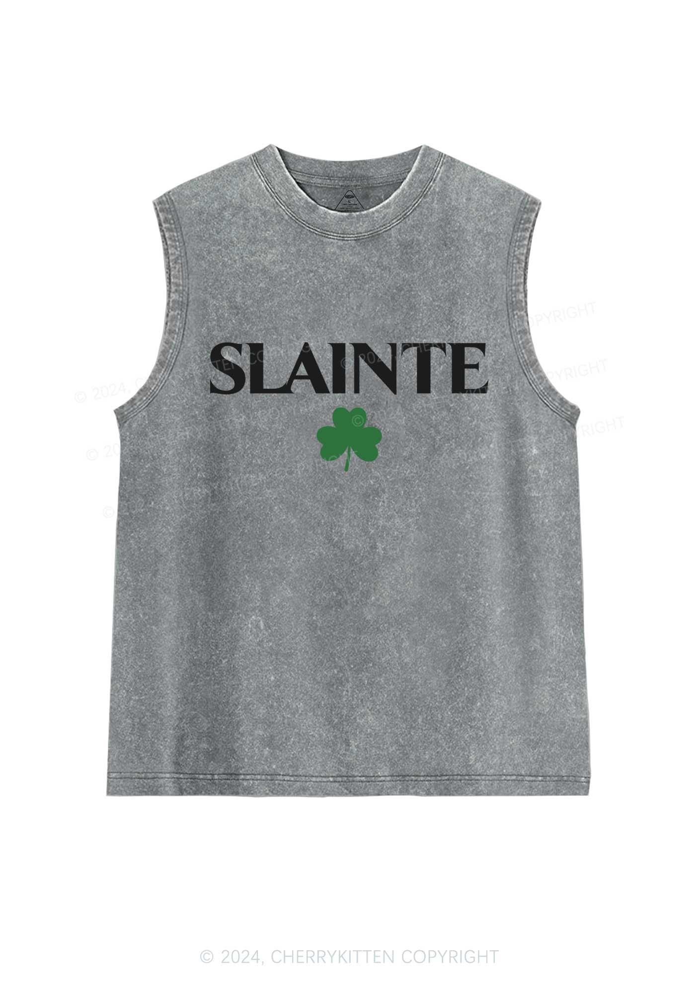 Slainte St Patricks St Patricks Y2K Washed Tank Cherrykitten