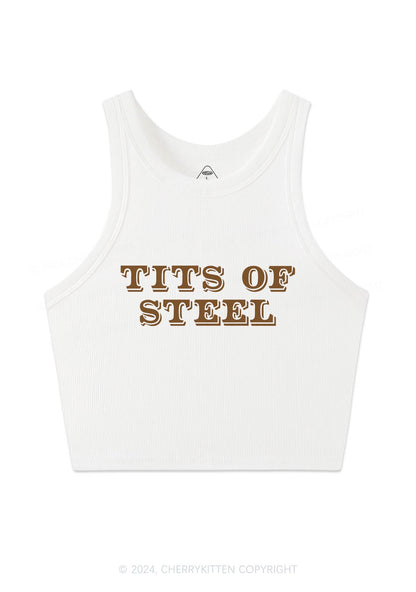 Txts Of Steel Y2K Crop Tank Top Cherrykitten