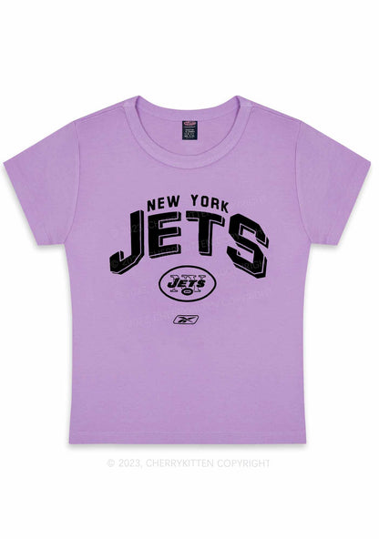 NY Jets Super Bowl Y2K Baby Tee Cherrykitten