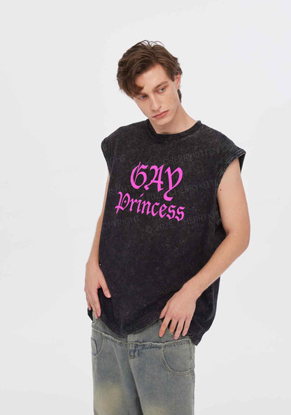 Gay Princess Y2K Washed Tank Cherrykitten