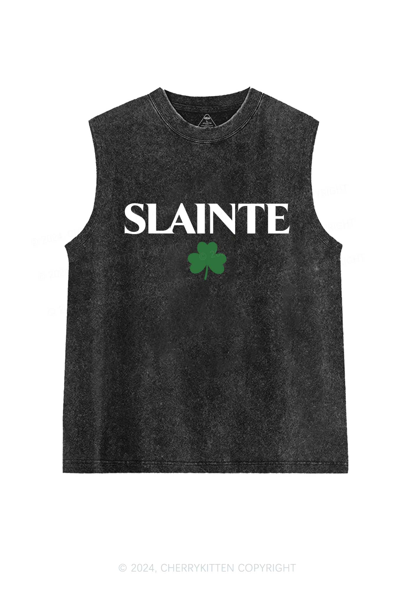 Slainte St Patricks St Patricks Y2K Washed Tank Cherrykitten