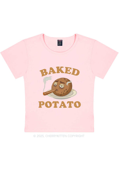 Baked Potato Y2K Baby Tee Cherrykitten