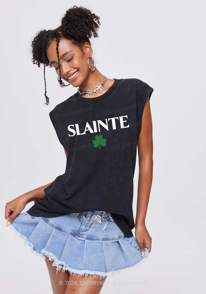 Slainte St Patricks St Patricks Y2K Washed Tank Cherrykitten