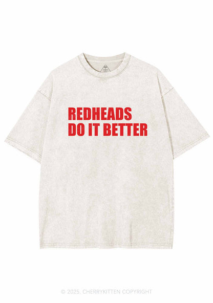 Redheads Do It Better Y2K Washed Tee Cherrykitten