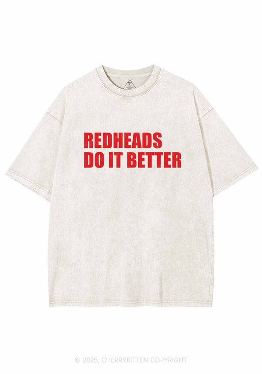 Redheads Do It Better Y2K Washed Tee Cherrykitten