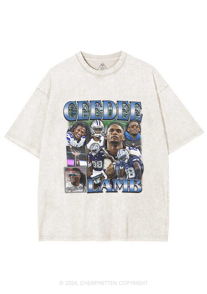 Retro Lamb Y2K Super Bowl Washed Tee Cherrykitten