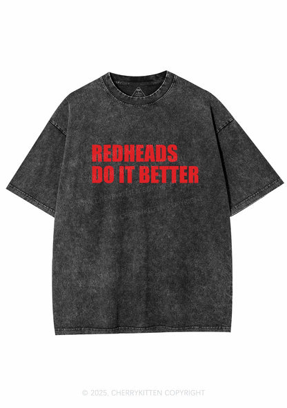 Redheads Do It Better Y2K Washed Tee Cherrykitten