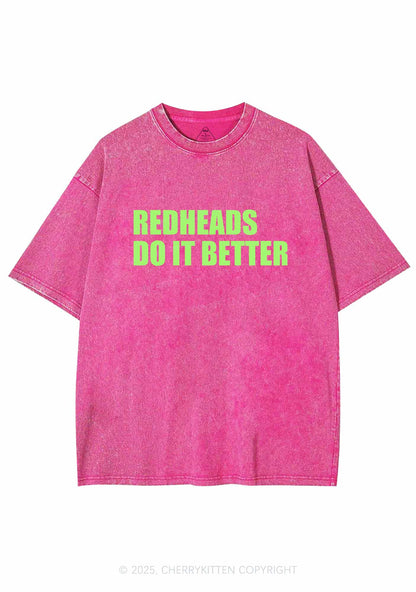 Redheads Do It Better Y2K Washed Tee Cherrykitten