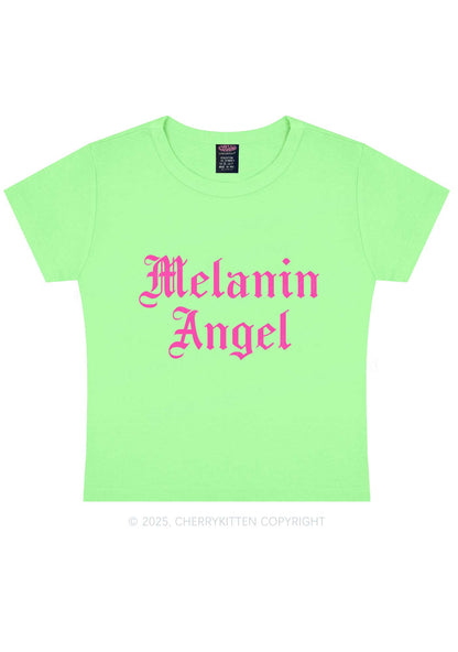 Melanin Angel Y2K Baby Tee Cherrykitten