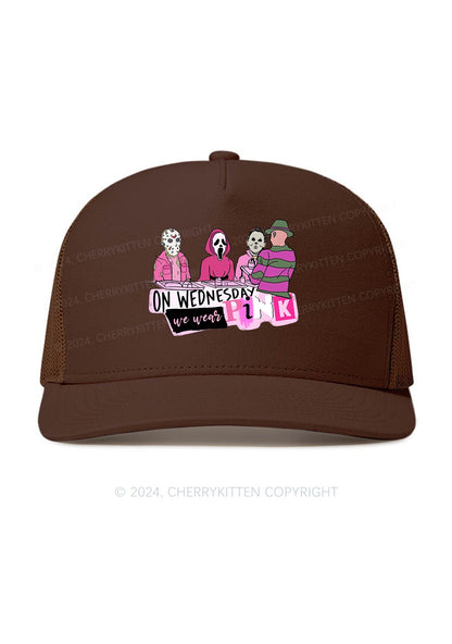 Halloween We Wear Pink Y2K Trucker Mesh Hat Cherrykitten