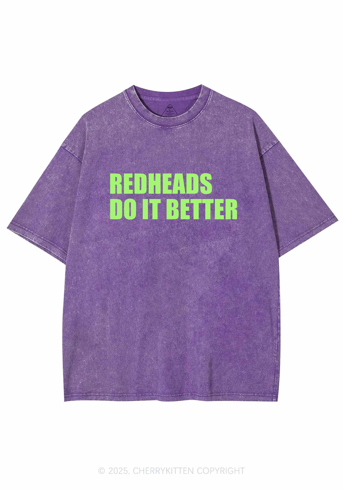 Redheads Do It Better Y2K Washed Tee Cherrykitten