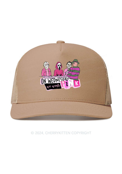 Halloween We Wear Pink Y2K Trucker Mesh Hat Cherrykitten