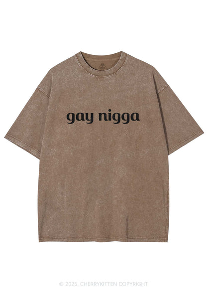 Gay Nigga Y2K Washed Tee Cherrykitten