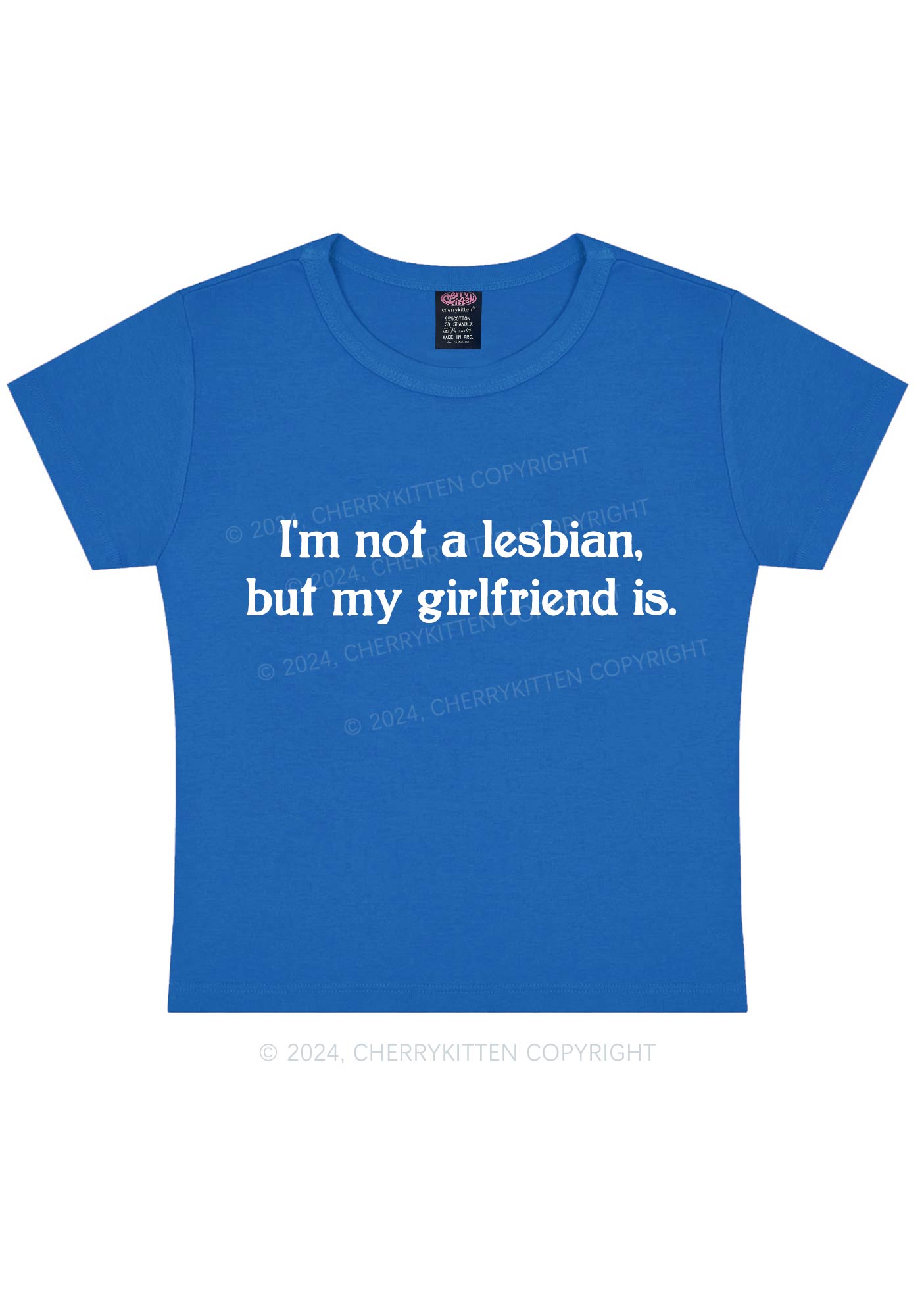 My Girlfriend Is Lesbian Y2K Baby Tee Cherrykitten