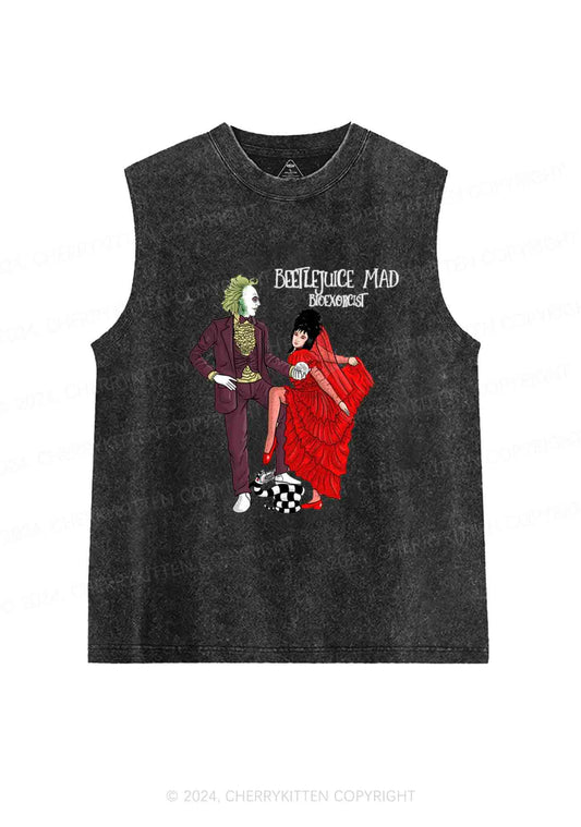 Halloween Bioexorcist Y2K Washed Tank Cherrykitten