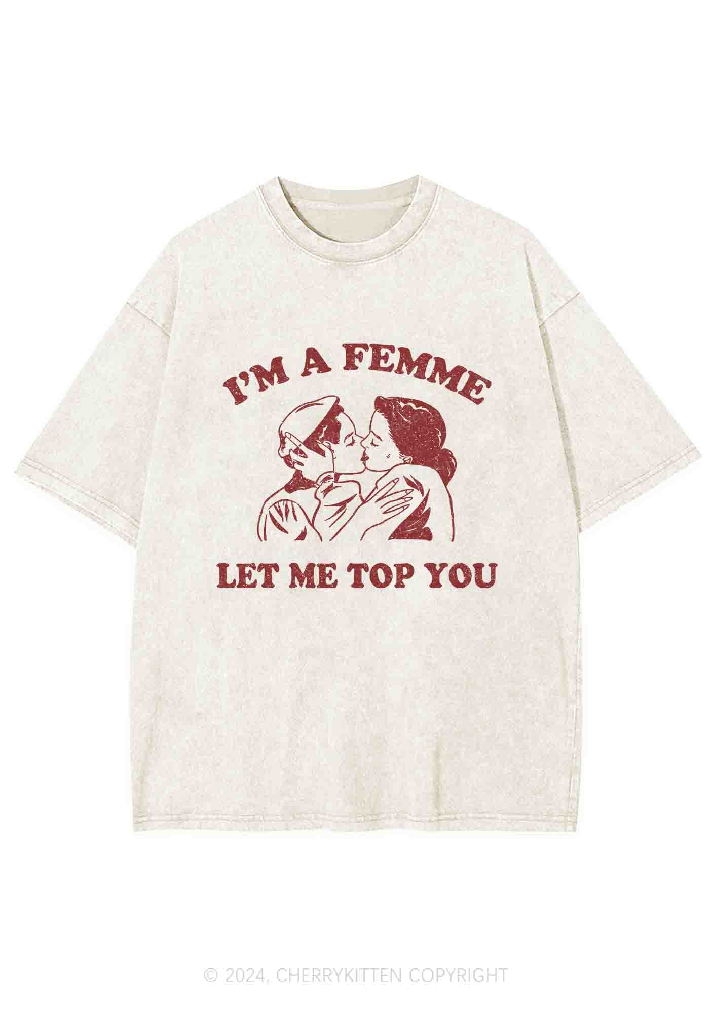 I'm A Femme Y2K Washed Tee Cherrykitten