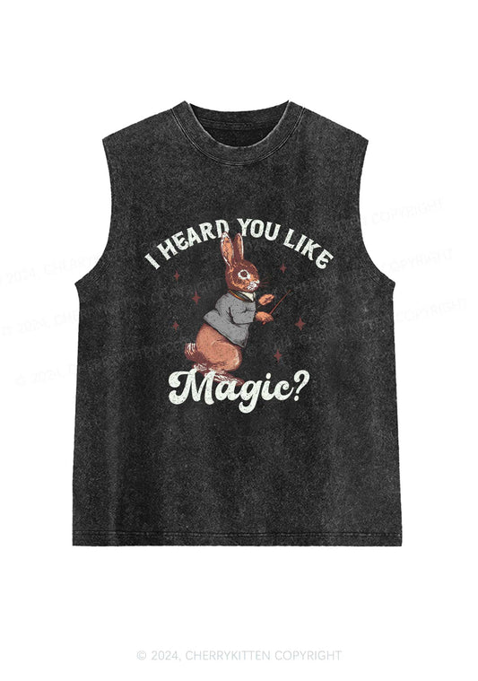 I Heard You Like Magic Y2K Washed Tank Cherrykitten