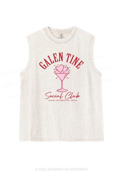 Galentine Social Club Y2K Valentine's Day Washed Tank Cherrykitten