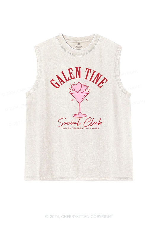 Galentine Social Club Y2K Valentine's Day Washed Tank Cherrykitten