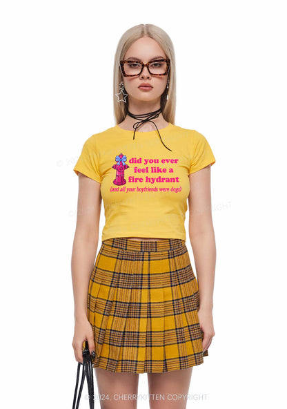 Fire Hydrant Y2K Baby Tee Cherrykitten