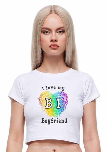 Love My Bi Boyfriend Y2K Baby Tee Cherrykitten