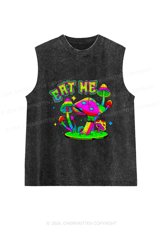 Eat Me Mushroom Y2K Washed Tank Cherrykitten