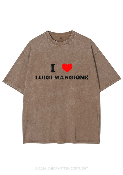 I Love Luigi Y2K Washed Tee Cherrykitten