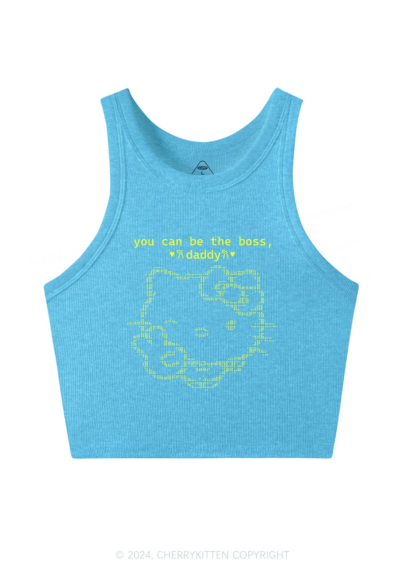 You Can Be Boss Y2K Crop Tank Top Cherrykitten